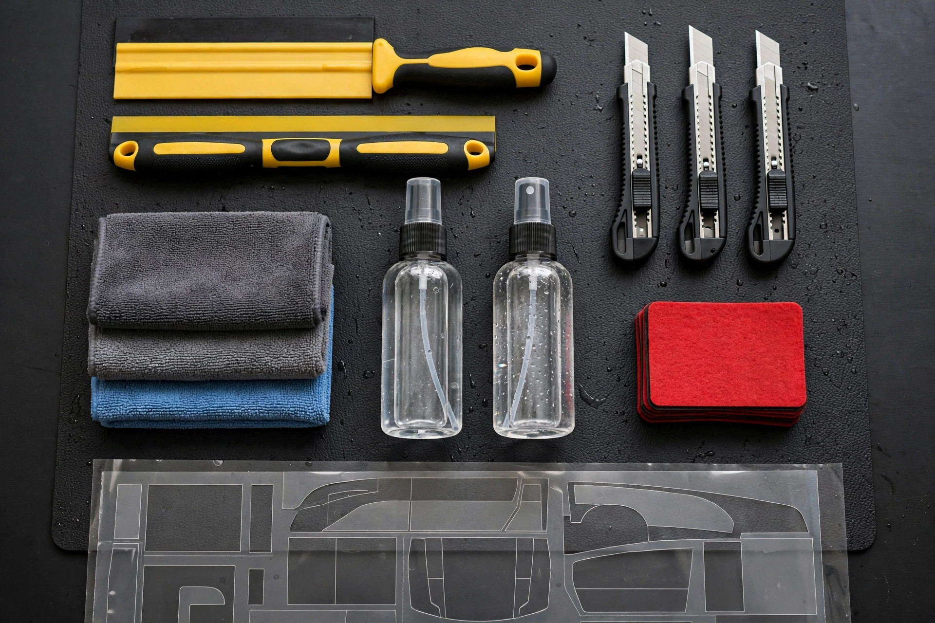 PPF tool kit flat lay